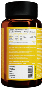 Hk Vitals Calcium+Magnesium+Zinc 60N - View 3