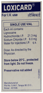 Loxicard 2% Injection 50Ml - View 2