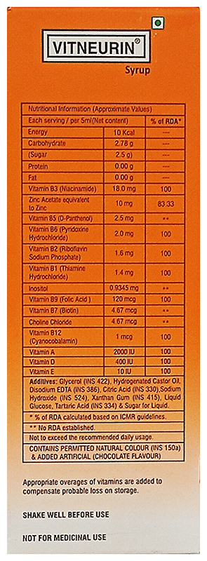 Vitneurin Syrup 100Ml - View 2