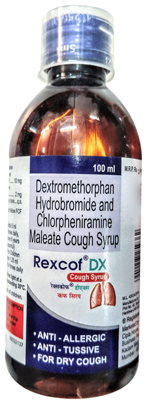 Rexcof Cough Syrup 100Ml - View 1